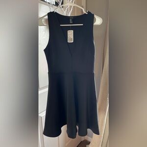 Super Cute Deep V Black Cocktail Dress